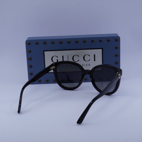 Gucci GG1315S 002 Cat Eye Sunglasses - Black/Grey Polarized - Picture 10 of 11